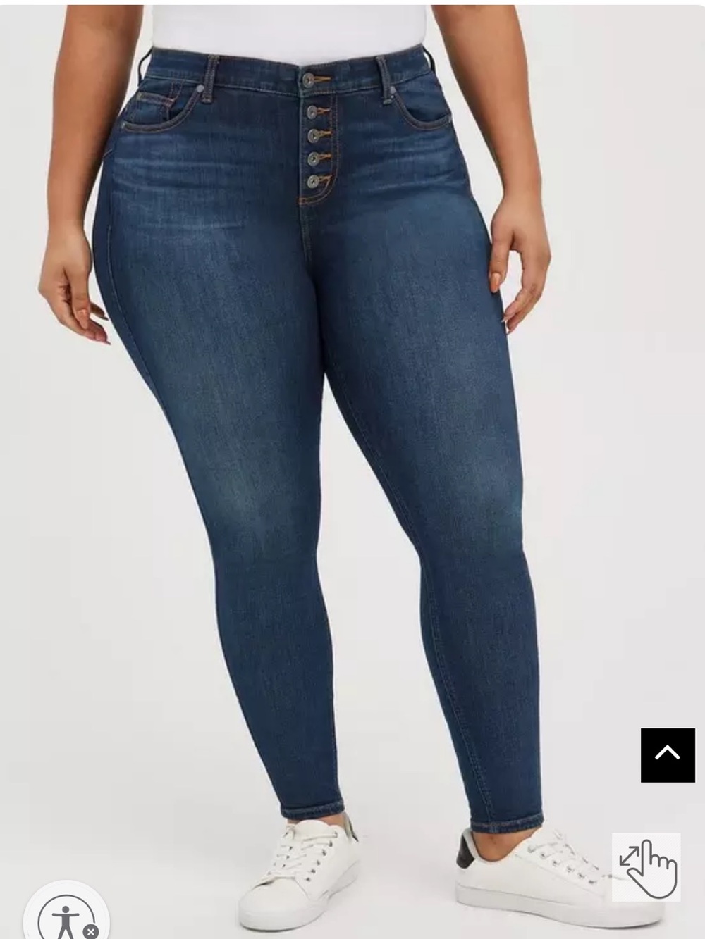 Torrid Bombshell High-Rise Button-Fly Skinny Jeans